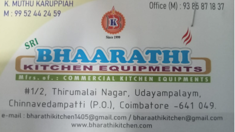 BHAARATHI KITCHEN EQUIPMENTS