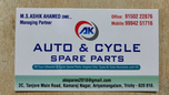AK Auto & Cycle Spare Parts AK Auto & Cycle Spare Parts