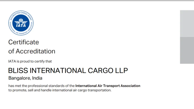 Bliss International Cargo LLP Bliss International Cargo LLP