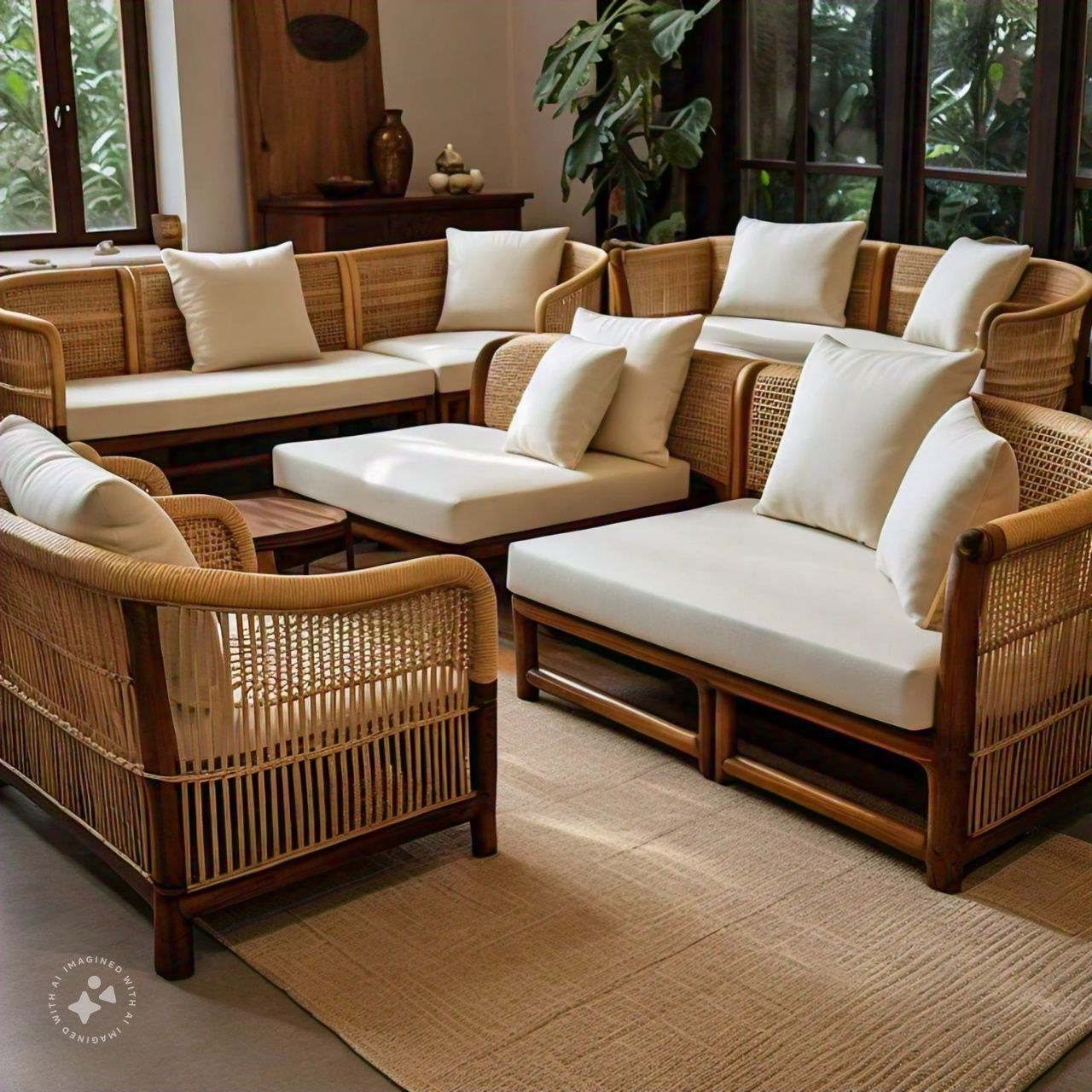 5 Seater Cane Sofa Set 5 Seater Cane Sofa Set