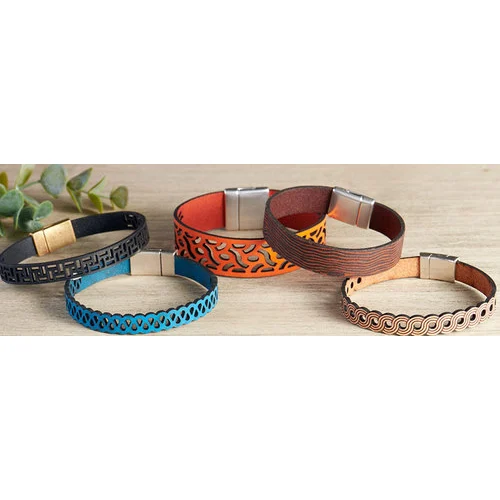 Laser Cut Leather Bracelet Services Laser Cut Leather Bracelet Services