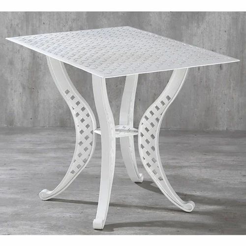 White Aluminum Orion Rectangle Aluminium Table White Aluminum Orion Rectangle Aluminium Table