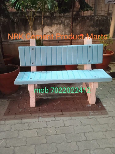 3 Seater Rcc Cement Garden Bench, With Backrest 3 Seater Rcc Cement Garden Bench, With Backrest