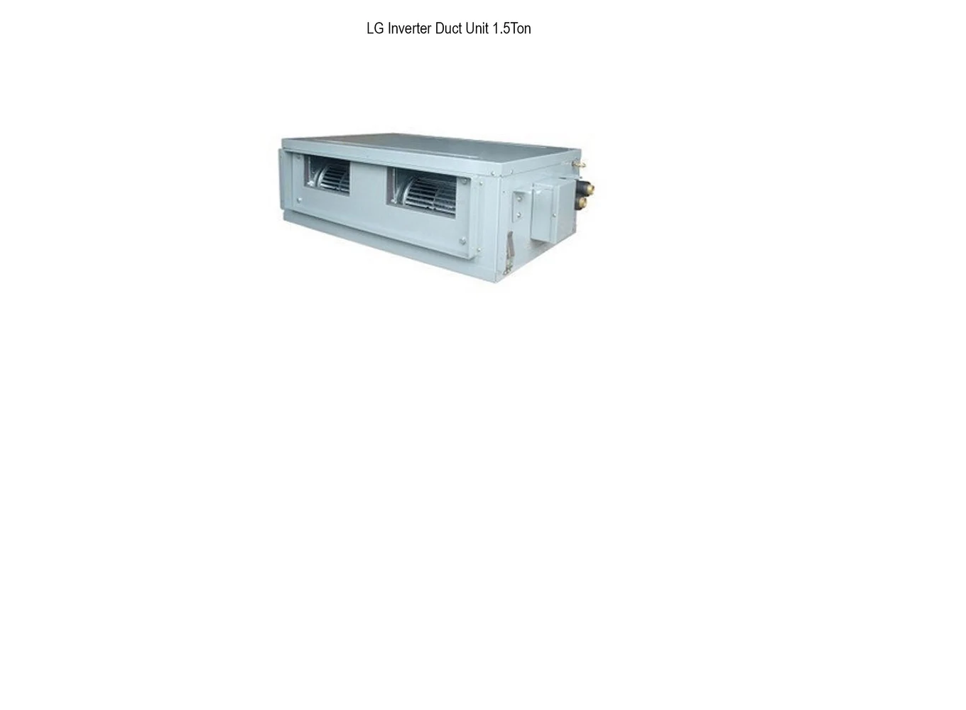 LG Inverter Duct Unit LG Inverter Duct Unit