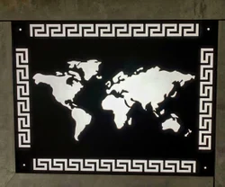 Mild Steel World Map Laser Cutting Service Mild Steel World Map Laser Cutting Service