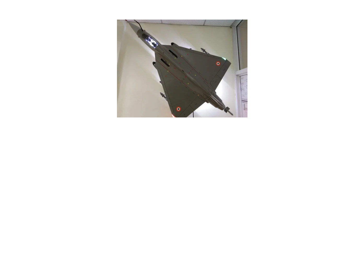 LCA MK 1 aircraft model LCA MK 1 aircraft model