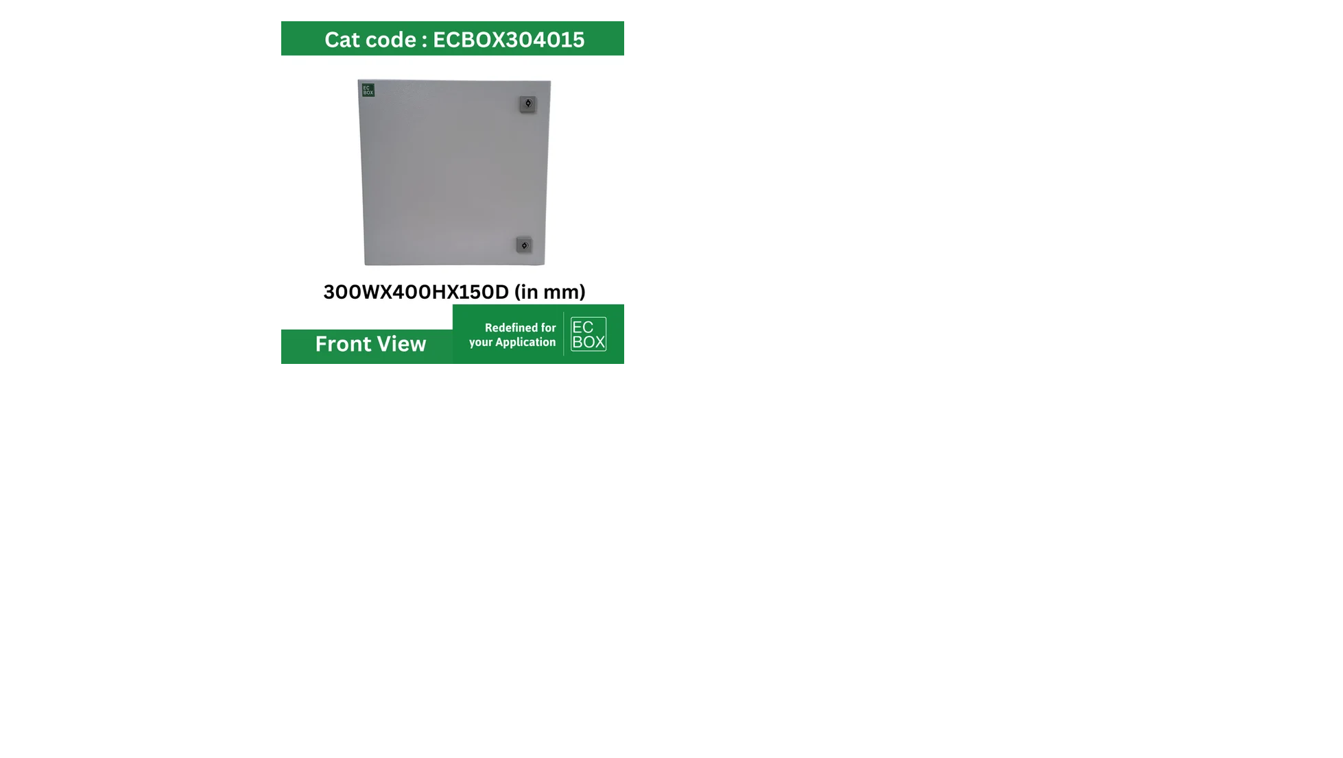 Electric Panel Enclosure - ECBOX304015 Electric Panel Enclosure - ECBOX304015