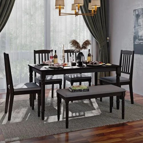 6 Seater Sheesham Wood Dining Table Set 6 Seater Sheesham Wood Dining Table Set