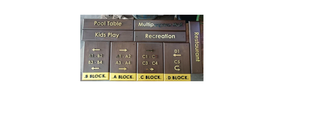 2D Indoor Signage Board 2D Indoor Signage Board