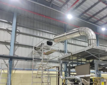 EXHAUST DUCT AND CHIMNEY EXHAUST DUCT AND CHIMNEY